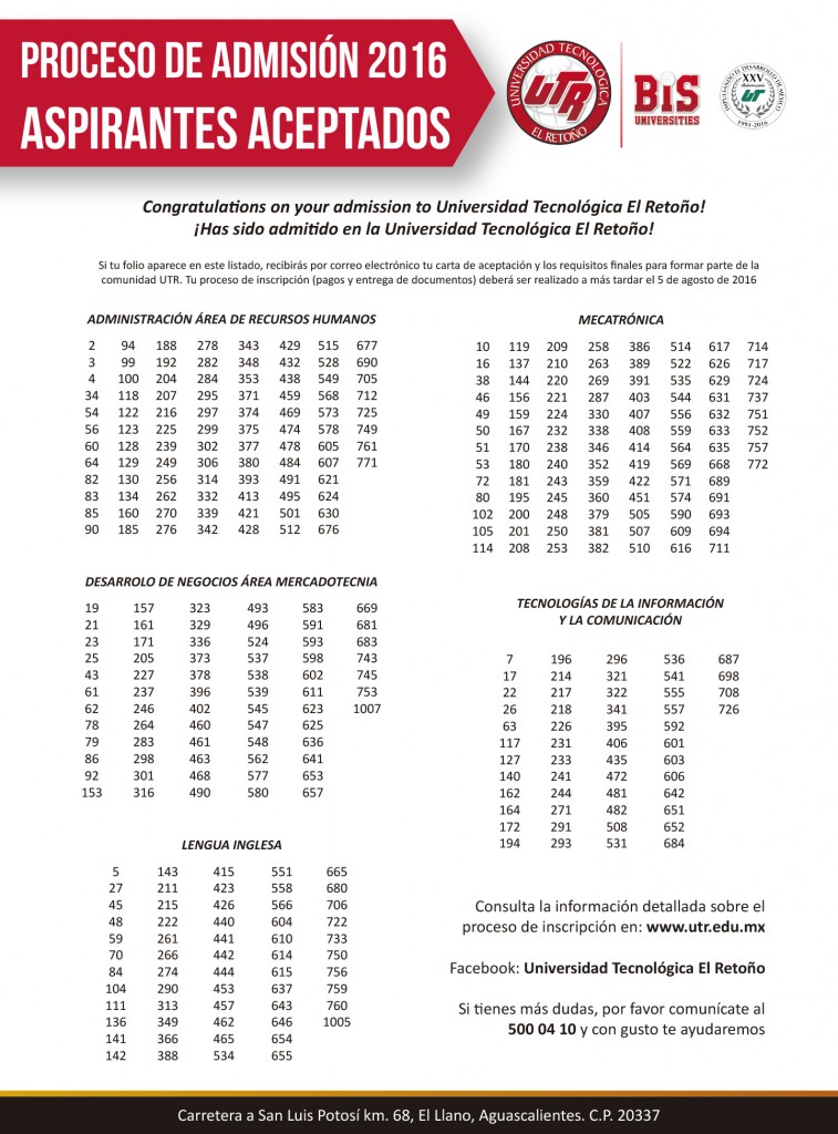 insercion admisiones julio