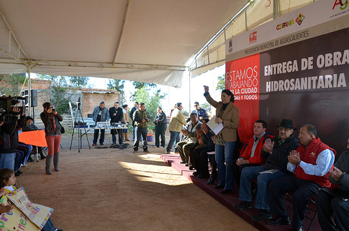 Entrega Municipio capital obra hidrosanitaria a comunidades rurales