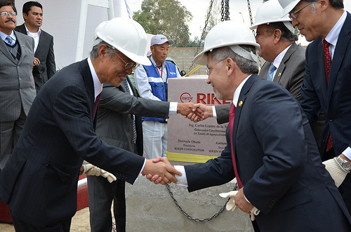 Colocación de primera piedra de la Riken México, proveedora de Nissan