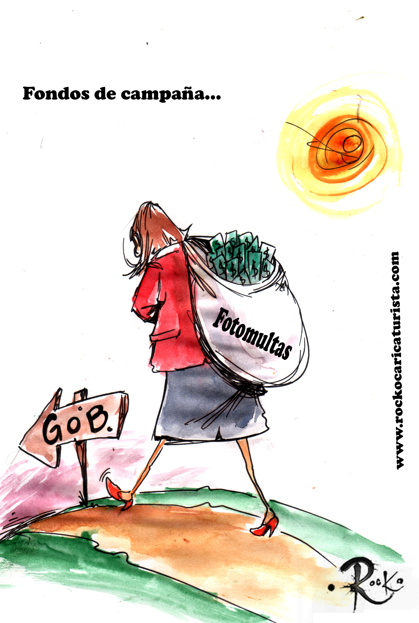 [Cartón] Fondos de campaña / Rocko en LJA