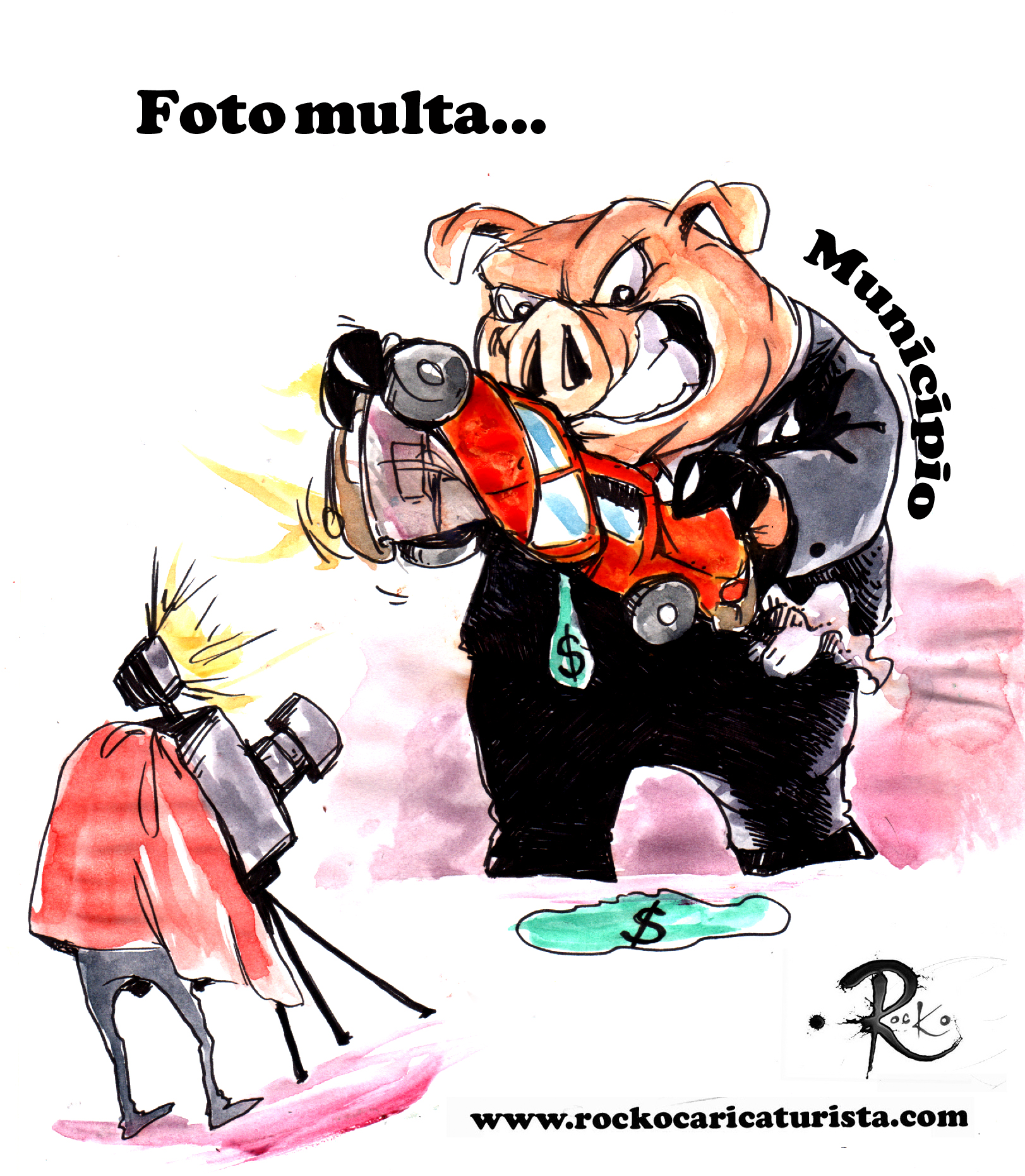 [Cartón] Fotomulta / Rocko en LJA