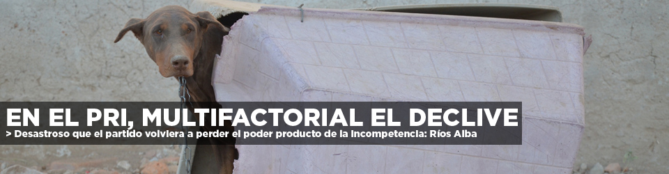 Multifactorial el viejo declive del Revolucionario Institucional: Ríos Alba