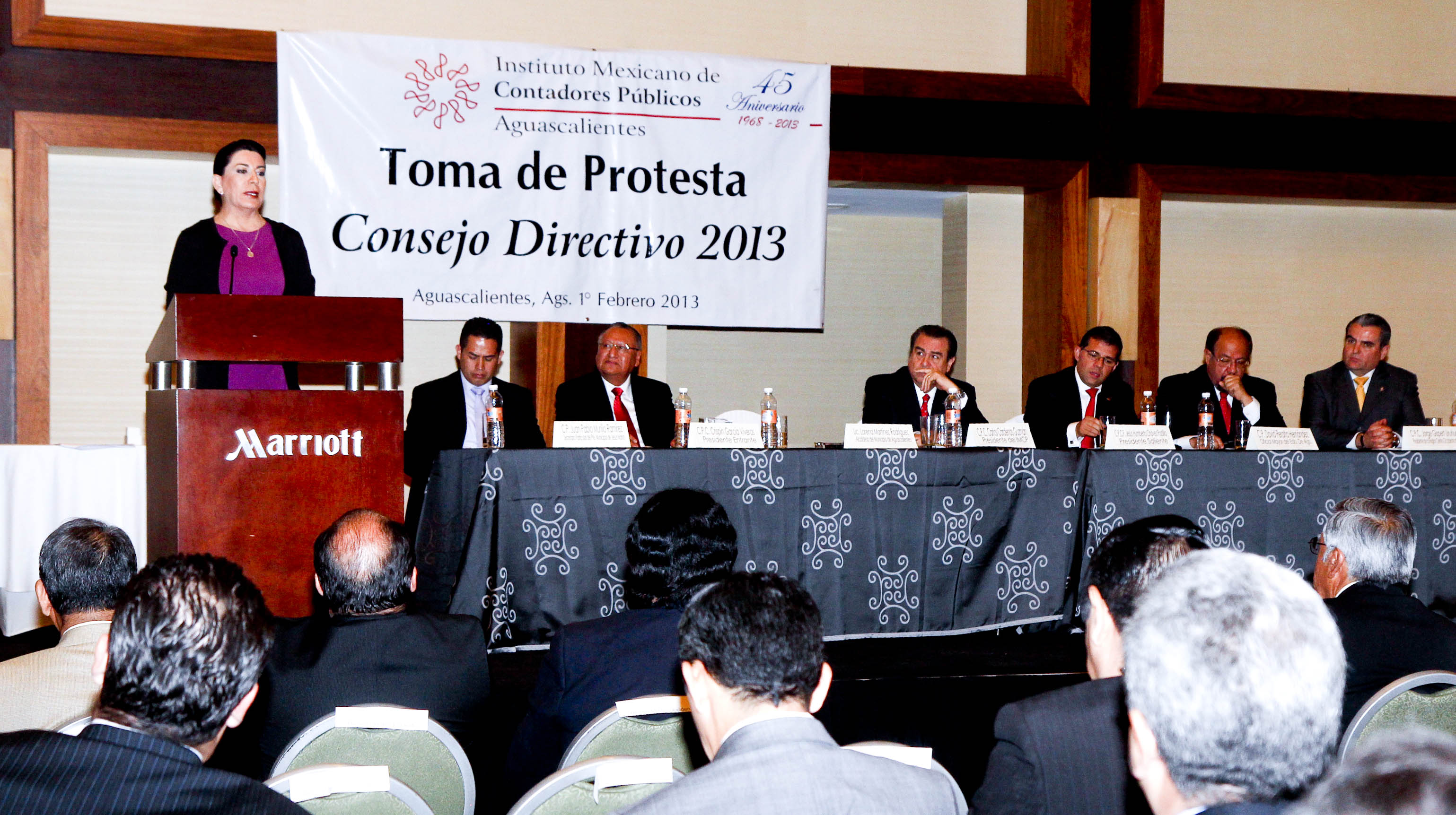 Mesa directiva 2013 del Colegio de Contadores Públicos de Aguascalientes