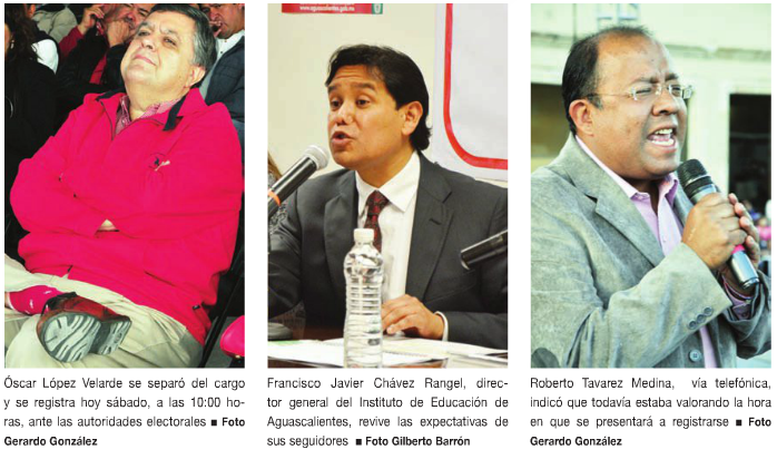 López Velarde, Chávez Rangel y Tavarez se apuntan