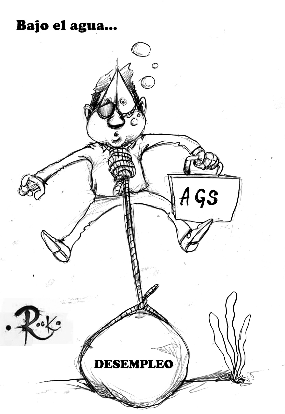 [Cartón] Debajo del agua / Rocko en LJA