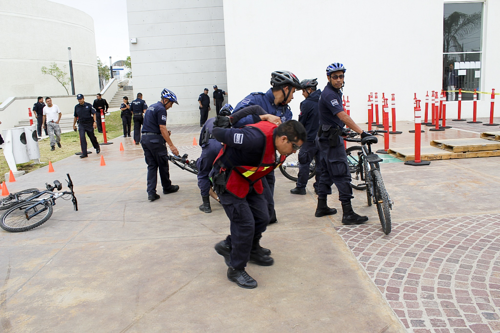 Secretaría de Seguridad Pública Municipal capacita a ciclopolicías