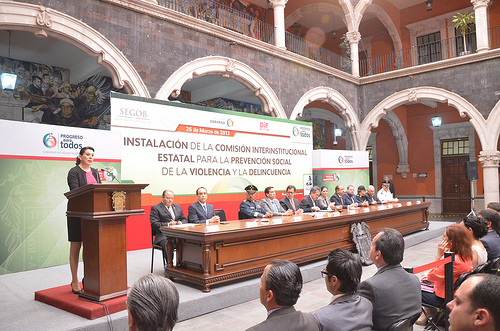 Participa Lorena Martínez como testigo de honor en  Prevención de la Violencia y la Delincuencia,