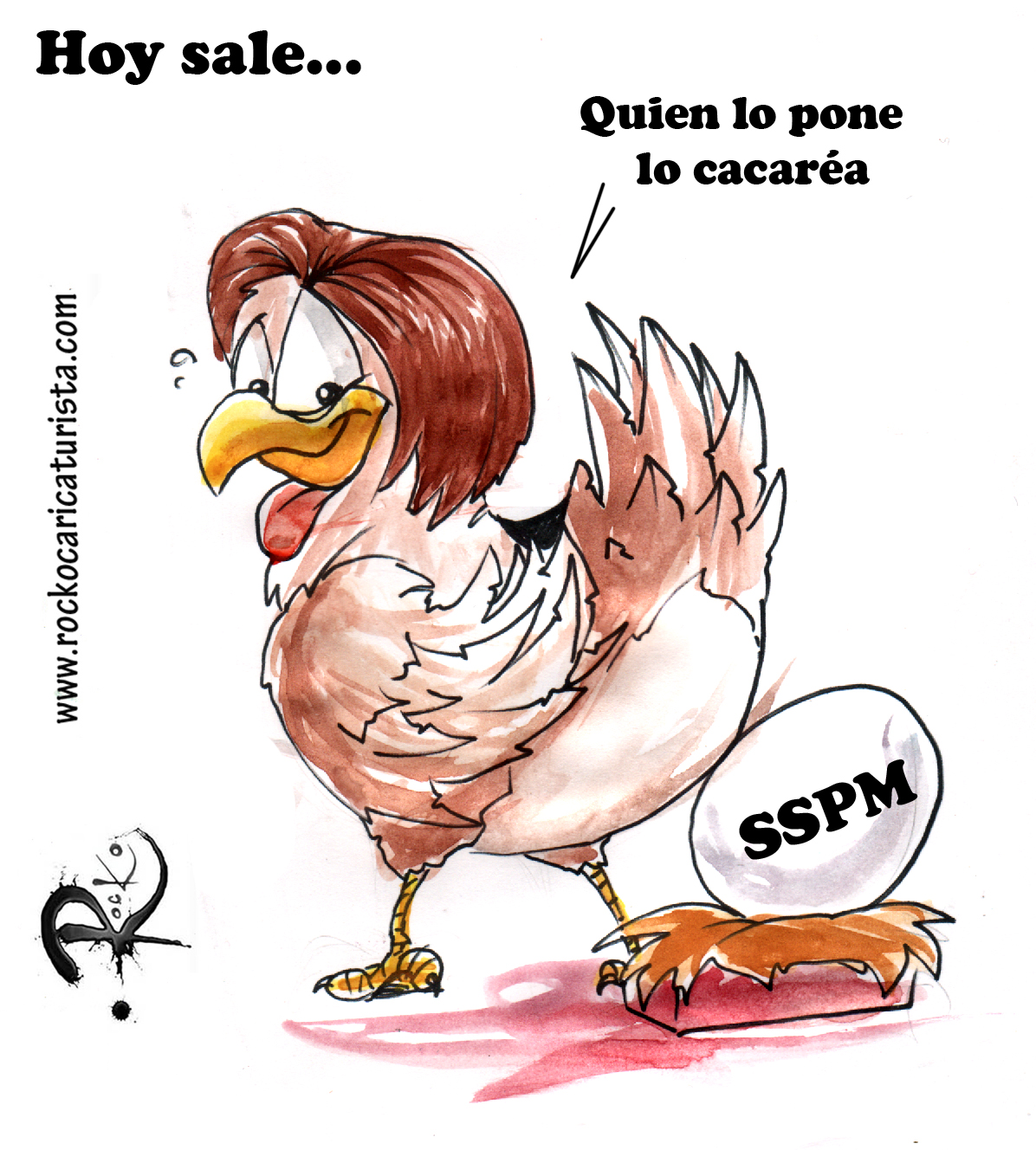 {Cartón} Quien lo pone lo cacaréa / Rocko en LJA