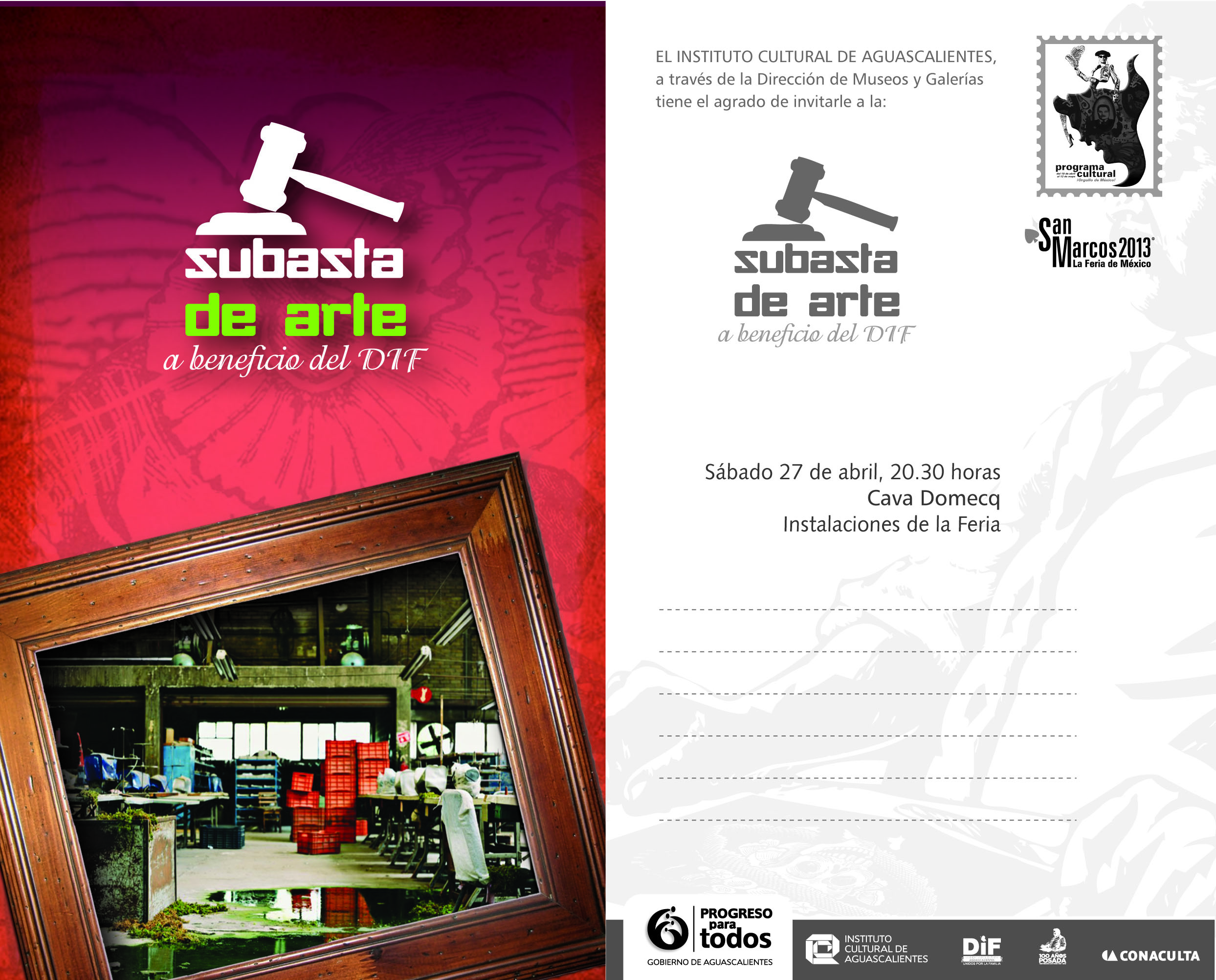 En la Cava Domecq, segunda Subasta de Arte a beneficio del DIF Estatal