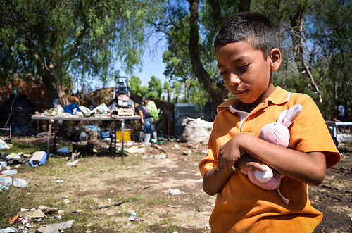 San Francisco de los Romo, zona de desastre