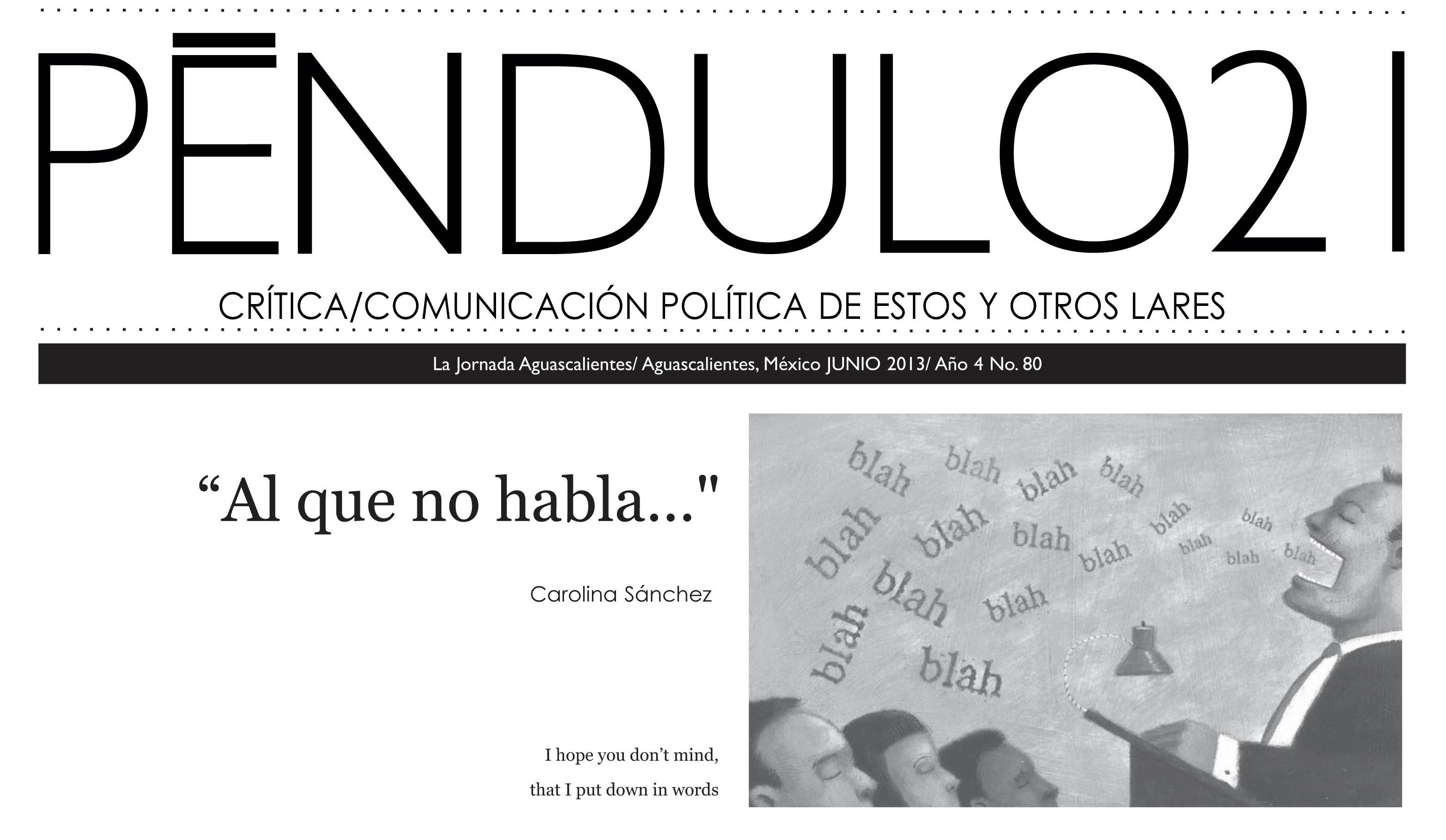 {Suplemento} “Péndulo 21” #80