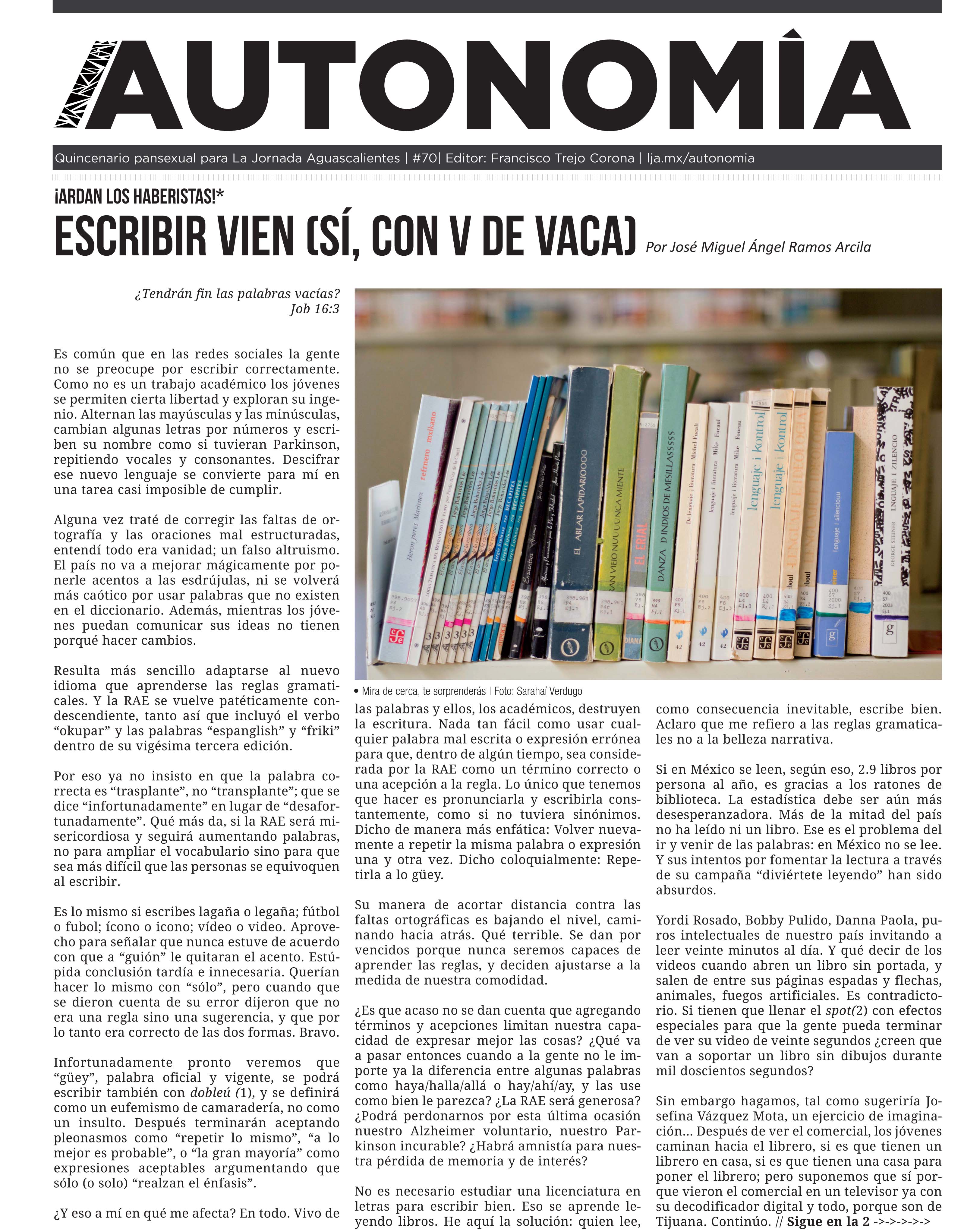 /AUTONOMÍA 70: Las patologías de Aguascalientes