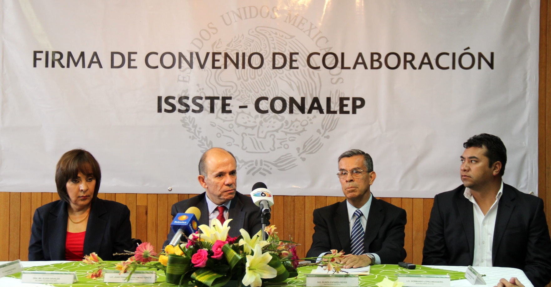 Firman convenio de colaboración el  ISSSTE y  el Conalep