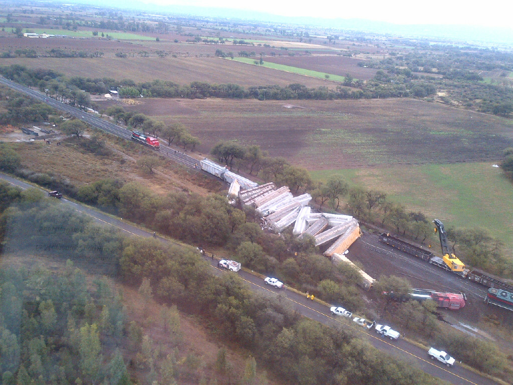 Sin afectaciones por descarrilamiento de ferrocarril en Rincón de Romos