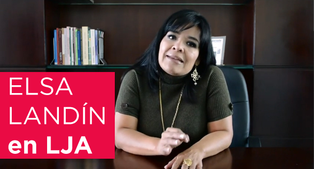 Elsa Amabel Landín Olivares, delegada de Relaciones Exteriores en LJA