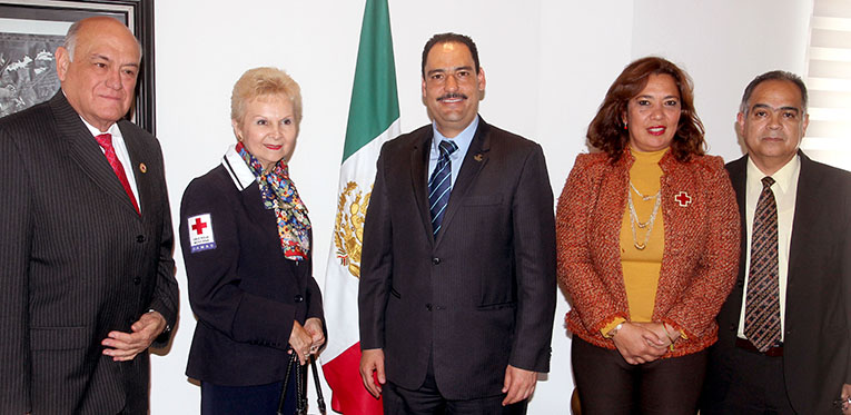 Colaboración entre gobierno capitalino y la Cruz Roja