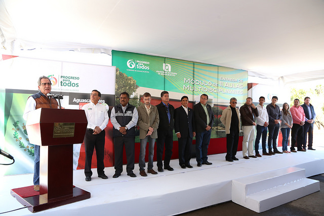 Inauguran módulo de aulas multidisciplinarias en la UAA