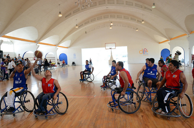 DIF municipal realizó cuadrangular de basquetbol sobre silla de ruedas
