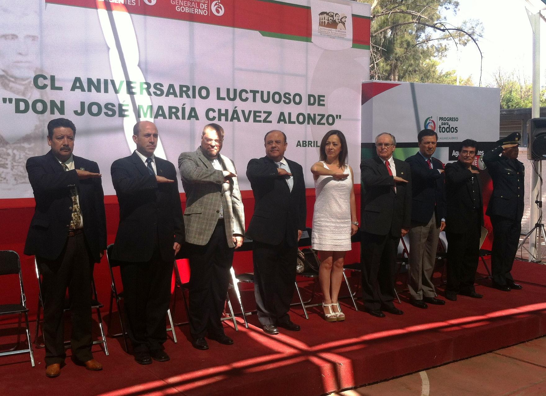 Conmemoran el 150 anivesario luctuoso de José María Chávez