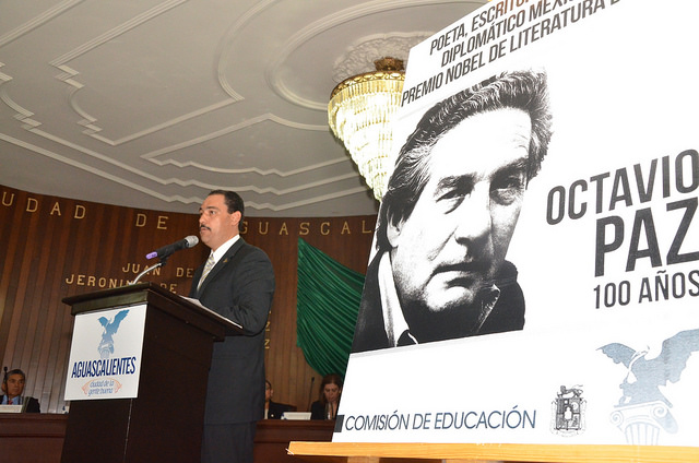 “Que viva Octavio Paz”, Cabildo de Aguascalientes conmemora natalicio
