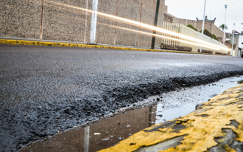 Retraso de obras por falta de asfalto