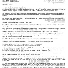 carta a la gente de aguas