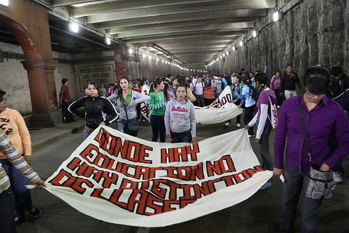 Normalistas rurales recuerdan represión del gobierno del 2010 en Aguascalientes