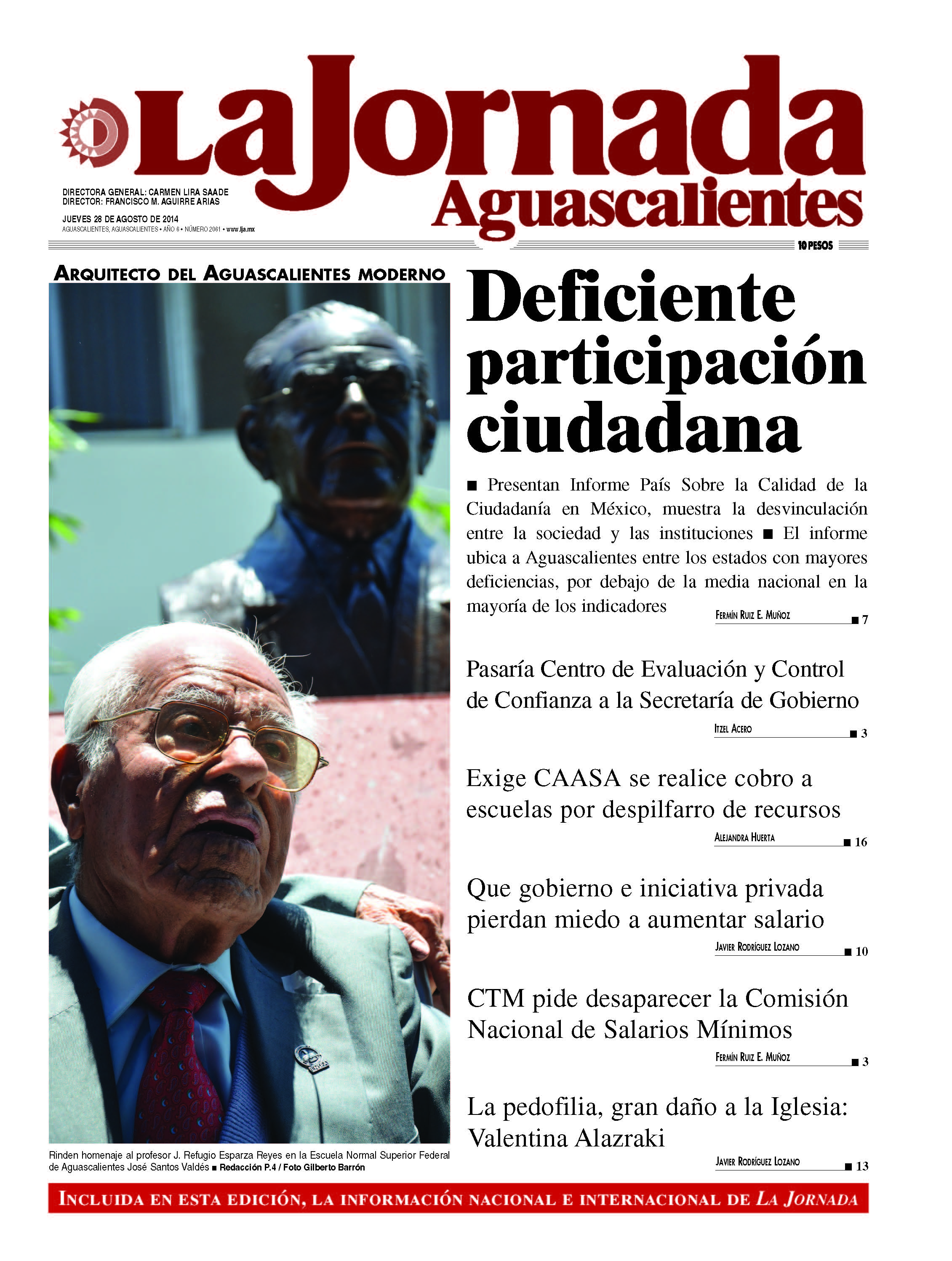 Edición Impresa 28 de Agosto