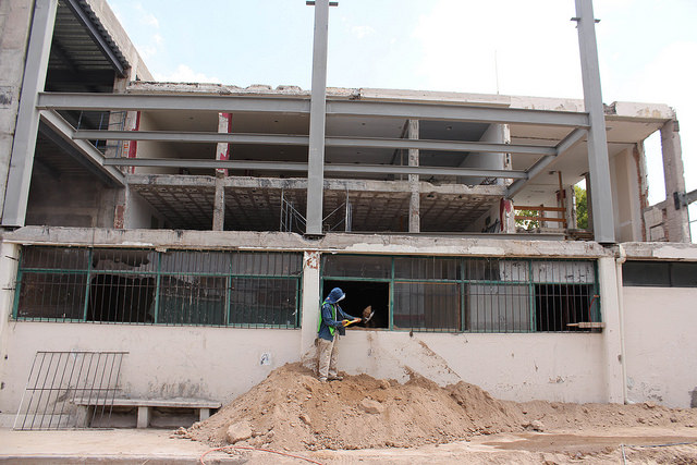 Sin fecha, la terminación de la remodelación del viejo edificio del PRI