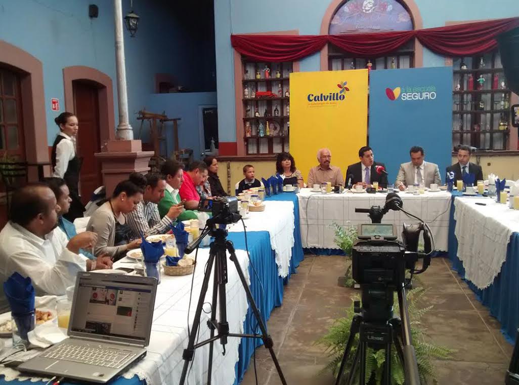 Anuncia Calvillo seguro para la comunidad escolar  