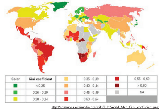 Grado de Concentración mediante Índice de Gini /