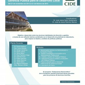 Diplomado en Alta Dirección y Gerencia Pública, Cartel Promoción