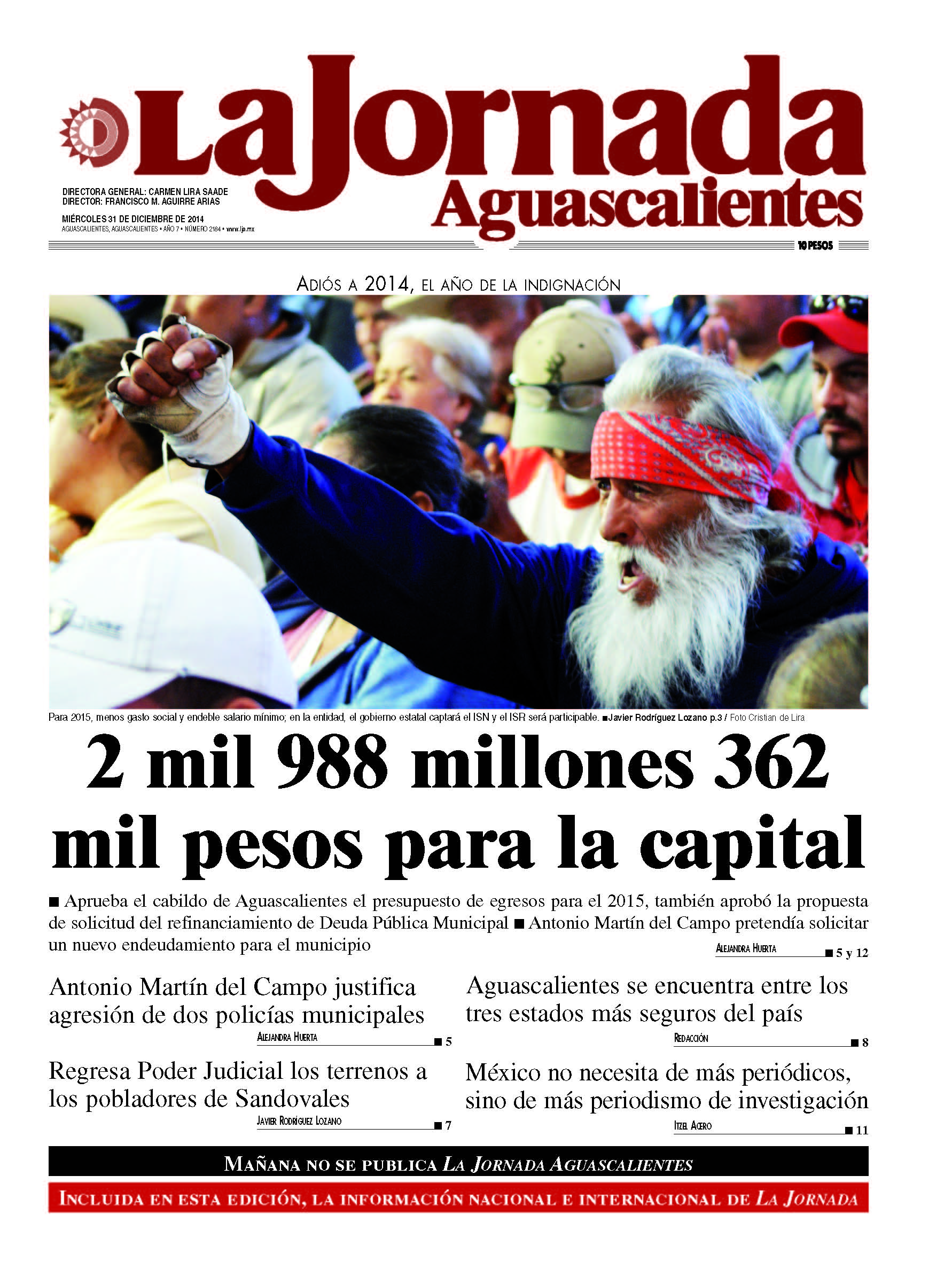 31 de diciembre de 2014