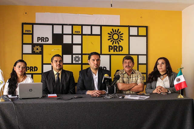 Denuncia PRD persecución política contra su candidato por el Distrito I