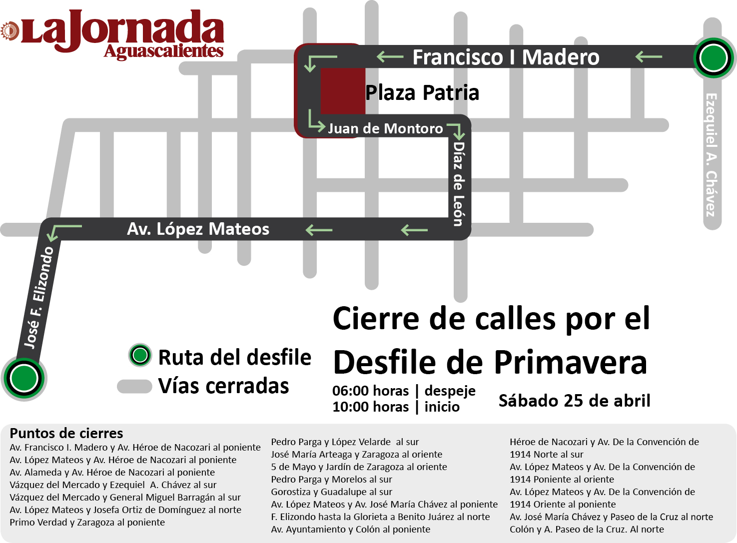 Cierre por Desfile de Primavera