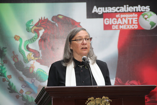 Docentes se manifiestan con banderas falsas, acusa el INEE