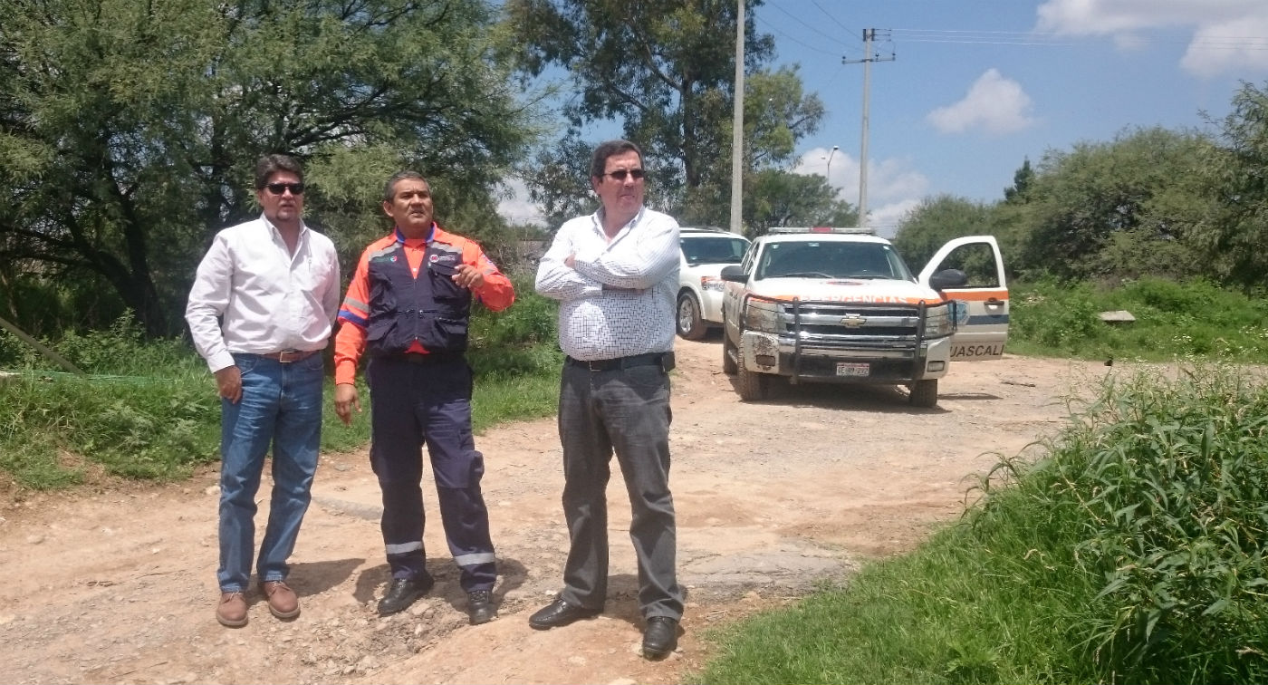 Realizan autoridades recorrido por los márgenes del río San Pedro en Pabellón