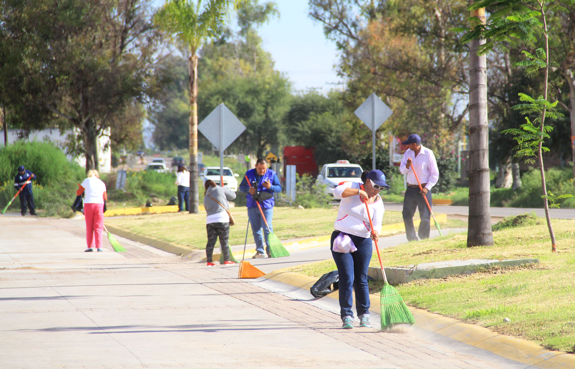 El municipio capitalino realizó jornada de reforestación y limpieza al poniente de la ciudad