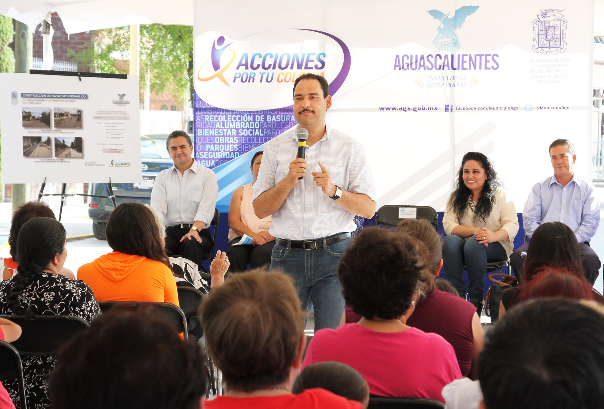 Más de 30 millones de pesos en obras de pavimento hidráulico en la zona oriente