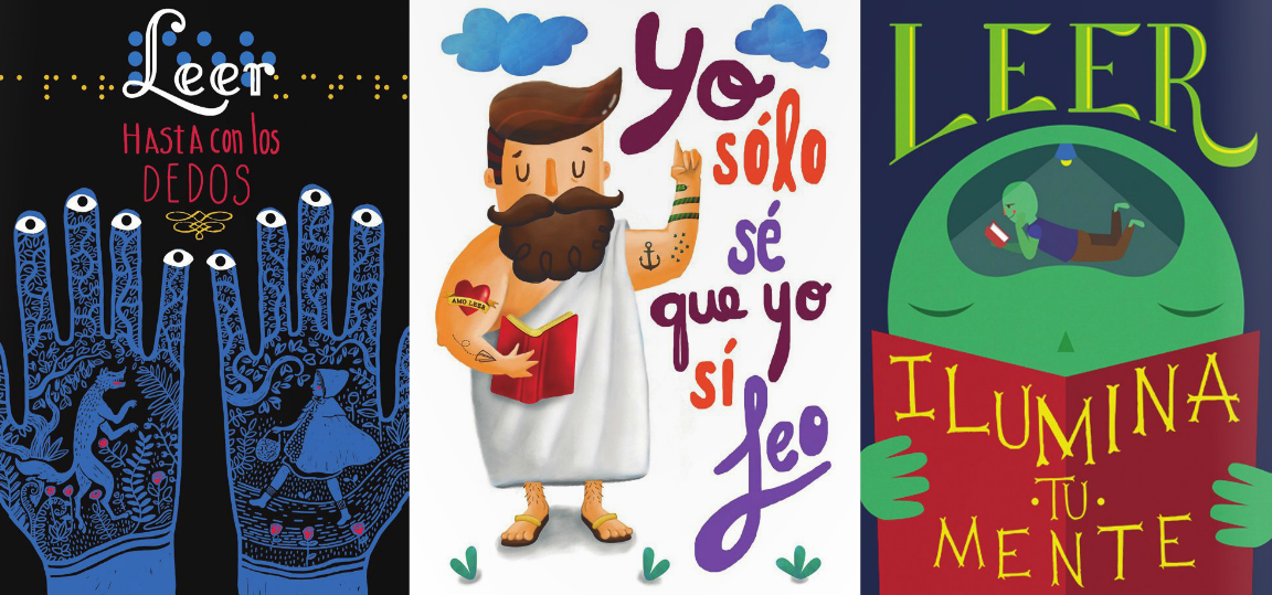 Juan Carlos Palomino, primer lugar del Concurso Nacional de Cartel Invitemos a Leer