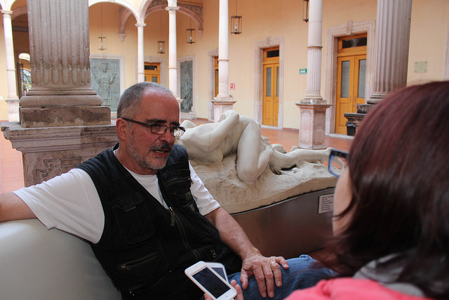 Lamenta bisnieto de Jesús F. Contreras deterioro y abandono de las obras del artista