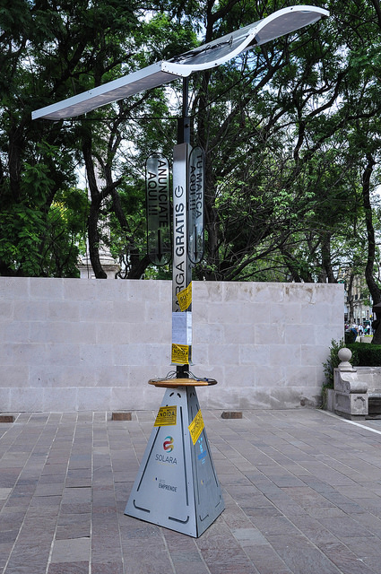 Estiman inviable la instalación de 100 cargadores solares en el centro