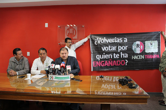 Acusa el PRI a elementos panistas de elaboración de campaña negra