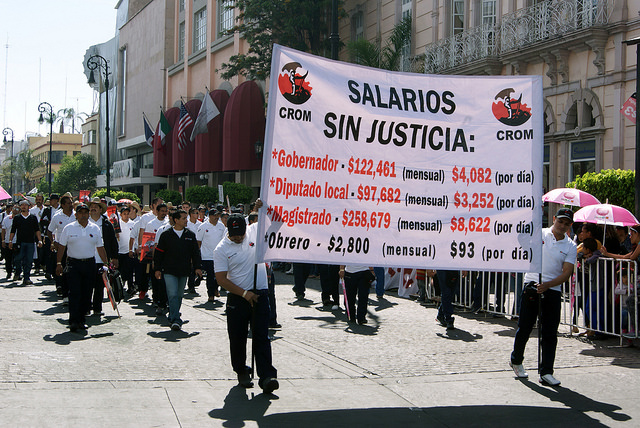 Incremento salarial, la exigencia del obrero aguascalentense este 1 de mayo