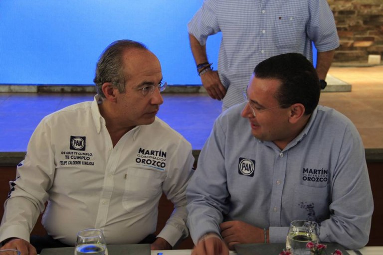 Felipe Calderón impulsa la candidatura presidencial de su esposa