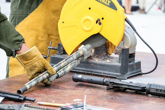 Destruyen más de 200 armas de fuego