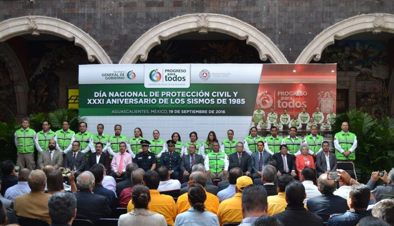 Conmemoración del Día Nacional de Protección Civil y el XXXI Aniversario de los Sismos de 1985