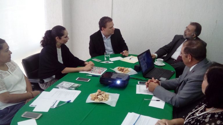 Visita presidente de la Coparmex la CEDH