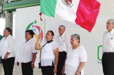 Organizan festejos patrios a través del Programa de Atención al Adulto Mayor