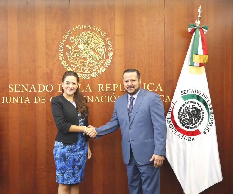 Senador panista y alcaldesa electa acuerdan trabajo en conjunto